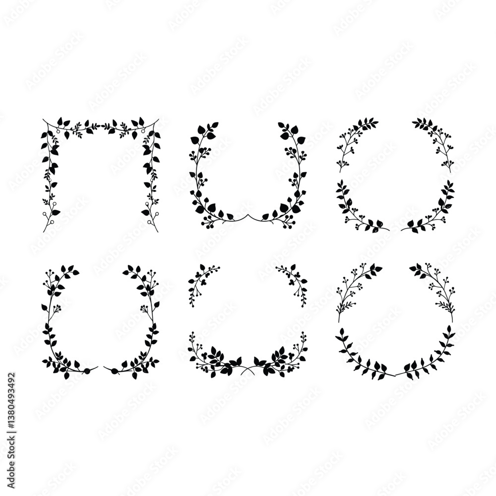 Lush Greenery Border Graphic Design for Creative Projects Lush Greenery Border Graphic Design for Creative Projects