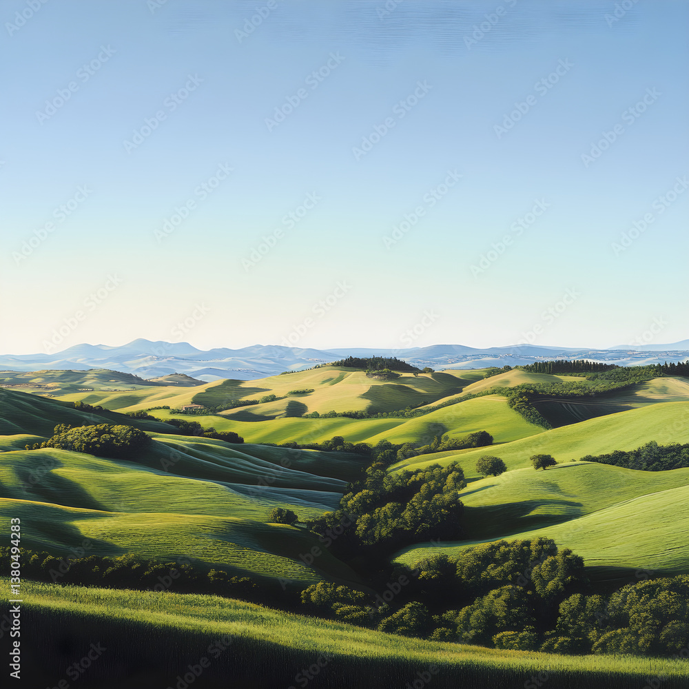 Expansive Horizon: Nature's Infinite Canvas Under a Pristine Sky Expansive Horizon: Nature's Infinite Canvas Under a Pristine Sky