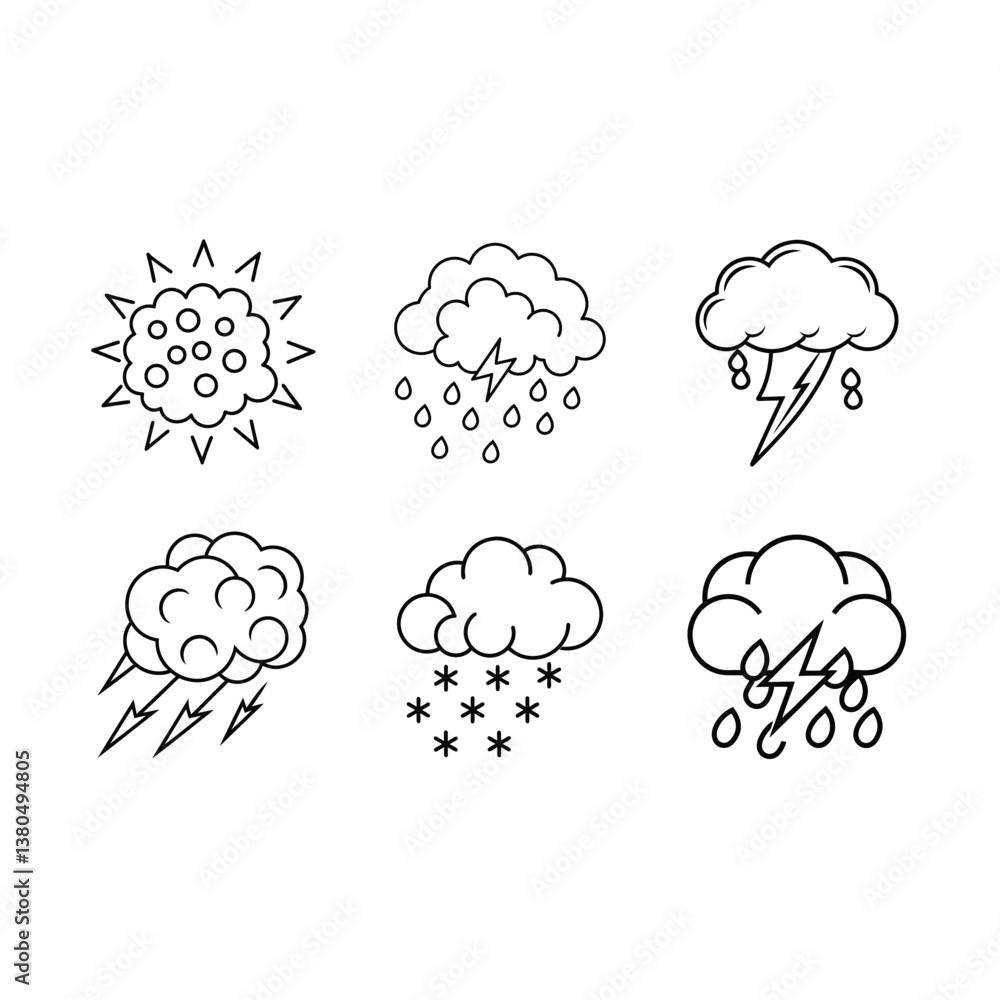Vector hailstorm icon for weather apps, forecasts, graphics, and digital designs Vector hailstorm icon for weather apps, forecasts, graphics, and digital designs
