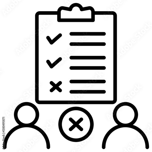 Exclusion Line Icon