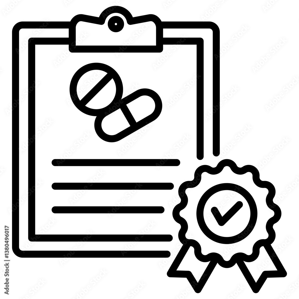 Quality Assurance Line Icon Quality Assurance Line Icon