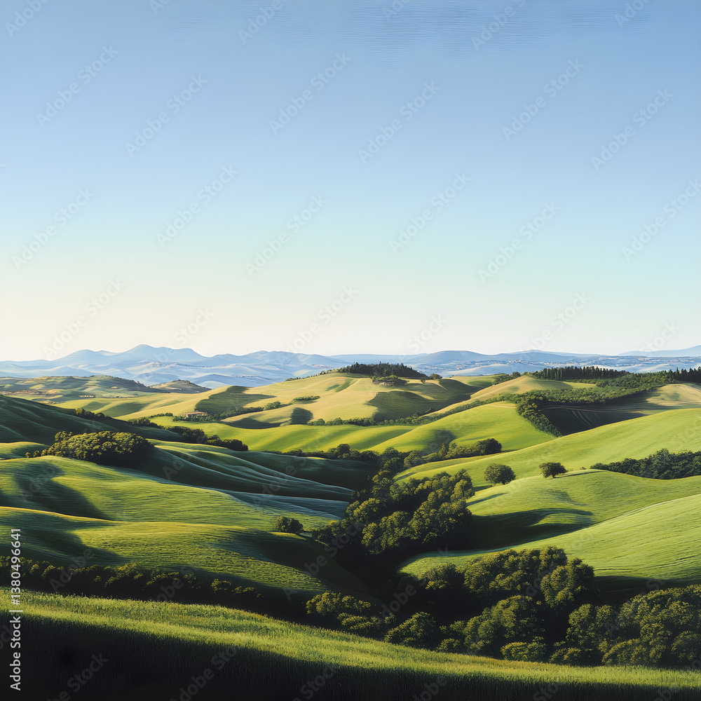 Expansive Horizon: Nature's Infinite Canvas Under a Pristine Sky Expansive Horizon: Nature's Infinite Canvas Under a Pristine Sky