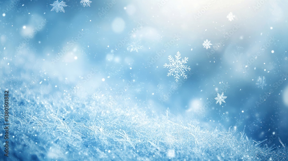 Soft blue gradient background with icy textures and frost. Soft blue gradient background with icy textures and frost.