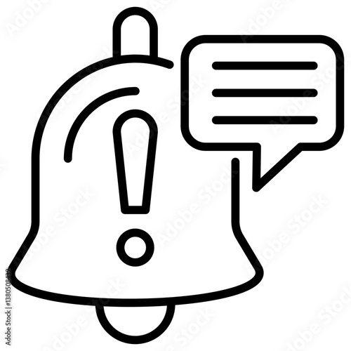 Notification Line Icon