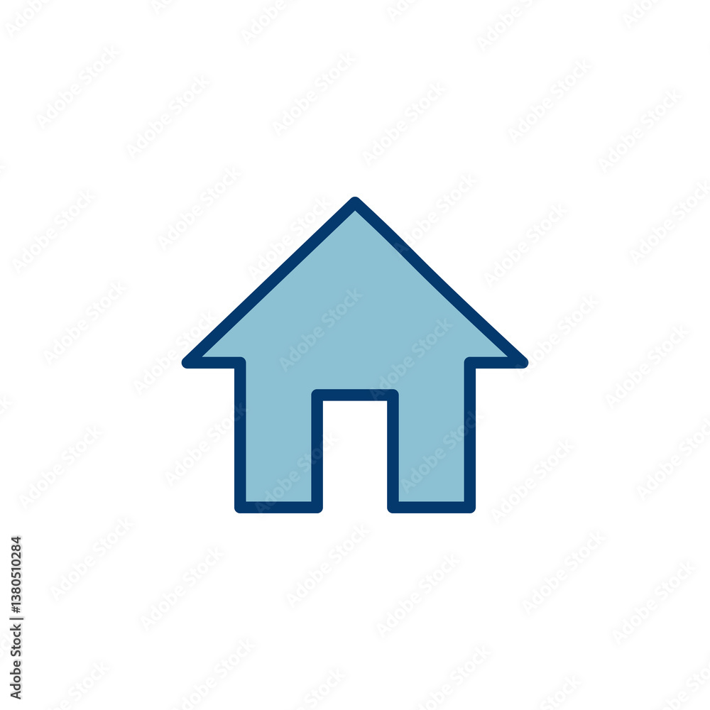 Home icon vector isolated on white background. House vector icon. Address Home icon vector isolated on white background. House vector icon. Address