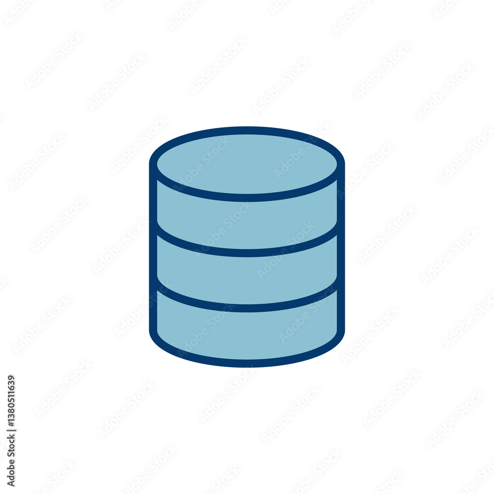 Database icon vector isolated on white background. database vector icon Database icon vector isolated on white background. database vector icon