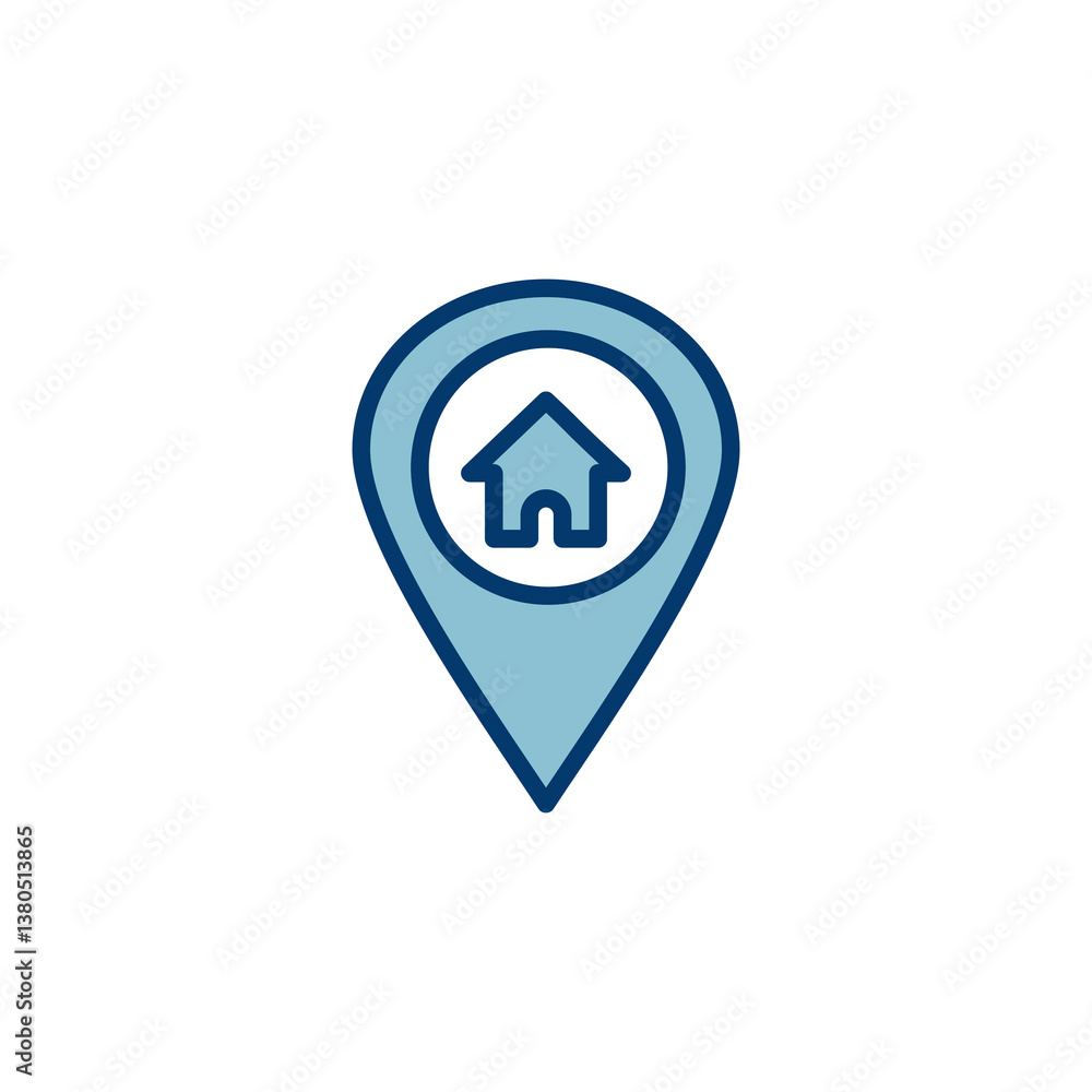 Address symbol icon vector isolated on white background . address icon vector. home location icon Address symbol icon vector isolated on white background . address icon vector. home location icon