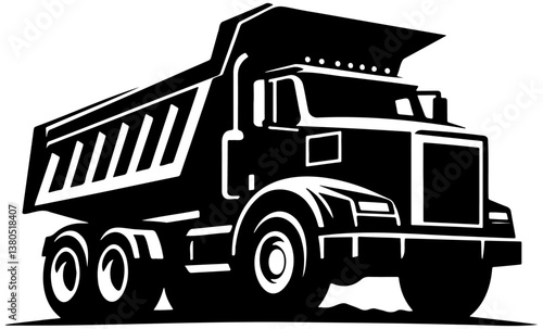 Dump Truck Illustration.