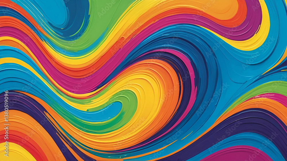 Vibrant paint splashes in a wavy pattern, expressive brushstrokes, abstract design, swirly colors, colorful artwork Vibrant paint splashes in a wavy pattern, expressive brushstrokes, abstract design, swirly colors, colorful artwork