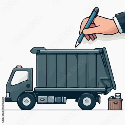 hand truck with a trailer