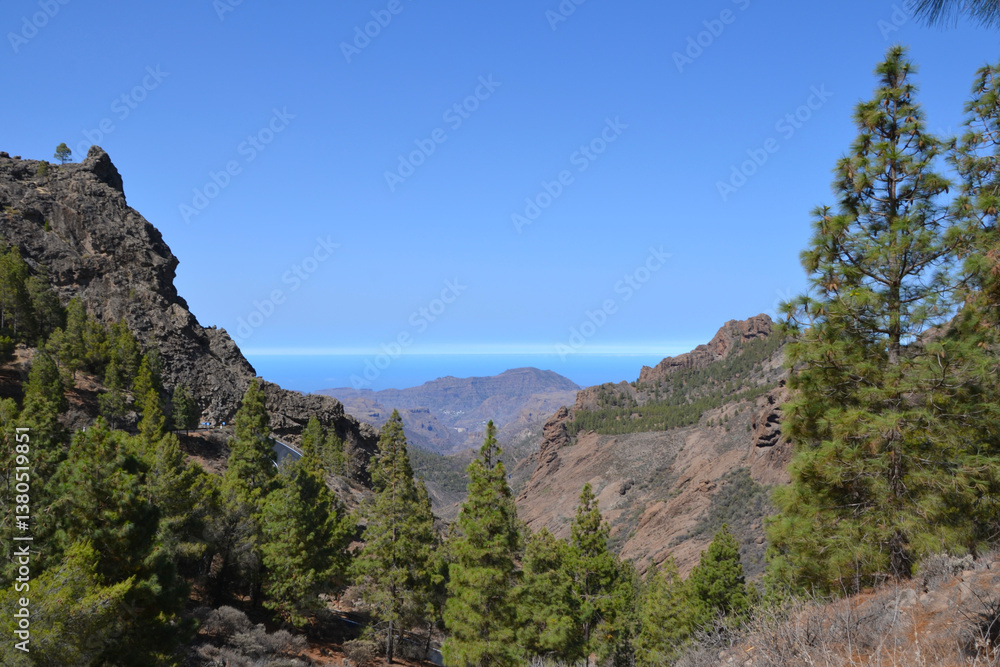 Scenic mountainous areas in the central part of Gran Canaria, Canary Islands, Spain. Scenic mountainous areas in the central part of Gran Canaria, Canary Islands, Spain.