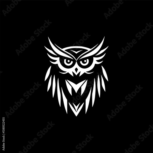 Wallpaper Mural Owl - Minimalist and Flat Logo - Vector illustration Torontodigital.ca