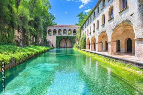 A peaceful moment in the Vizcaya Museum and Gardens, with elegant Italian-style fountains and lush greenery