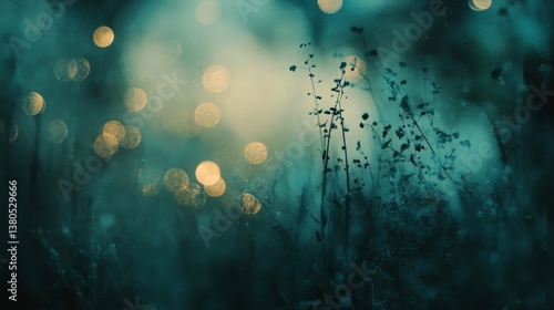 Soft Pastel Light Bokeh Texture with Circles in Gentle Background