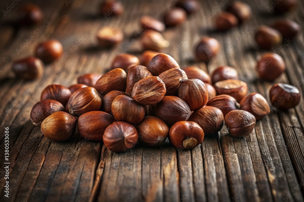 Roasted Hazelnuts Top View Background - High-Resolution Food Photography Roasted Hazelnuts Top View Background - High-Resolution Food Photography