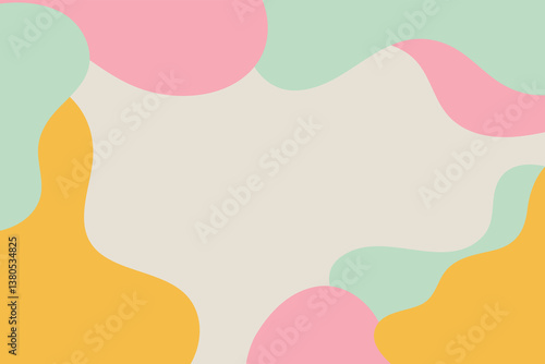 Wallpaper Mural Artwork trendy contemporary abstract shapes. Background with abstract Colorful. Banner and cover for your design.	 Torontodigital.ca