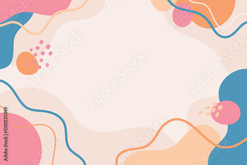 Wallpaper Mural Artwork trendy contemporary abstract shapes. Background with abstract Colorful. Banner and cover for your design.	 Torontodigital.ca