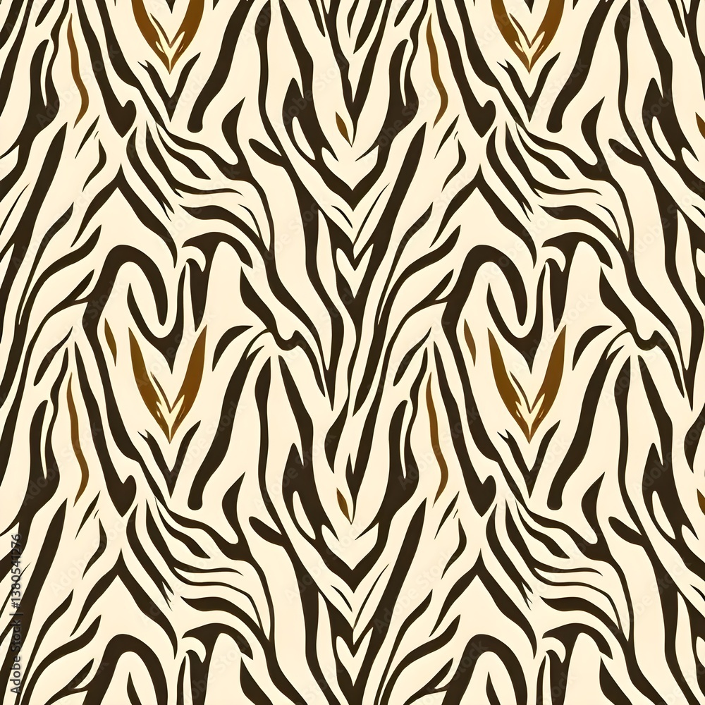 Seamless four zebra-print patterns designs are interconnected for an enhanced visual appeal. Seamless four zebra-print patterns designs are interconnected for an enhanced visual appeal.