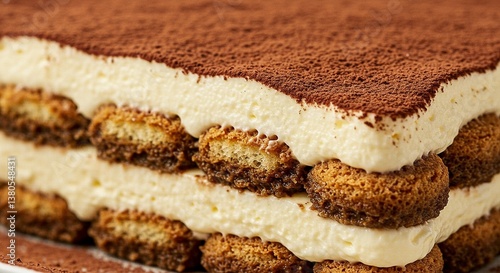 Wallpaper Mural tiramisu dessert close up detail Torontodigital.ca