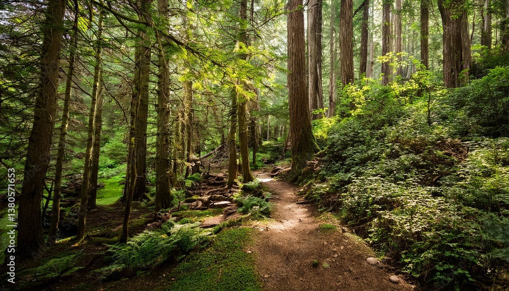 forest hiking trail forest hiking trail