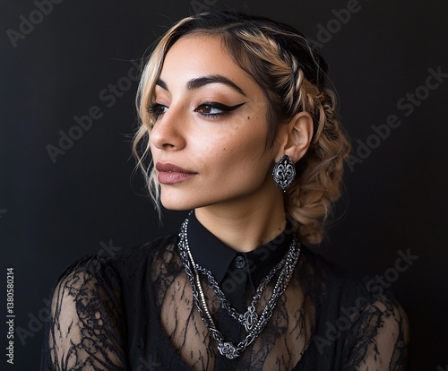 Women with braids, beauty hairstyle design