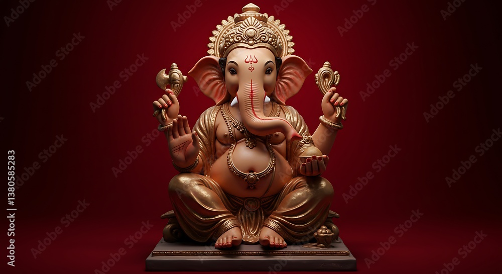Golden Hour Ganesha AI Generated Golden Hour Ganesha AI Generated