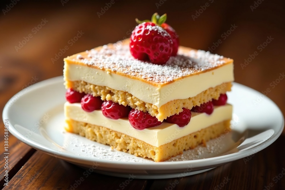 Close-up of rich tiramisu; texture of creamy filling and crisp ladyfingers visible , mascarpone, isolated Close-up of rich tiramisu; texture of creamy filling and crisp ladyfingers visible , mascarpone, isolated
