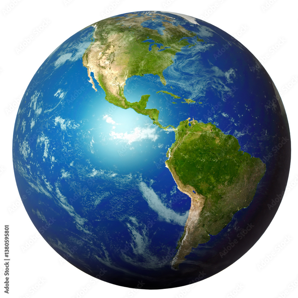 Fototapeta premium blue earth globe