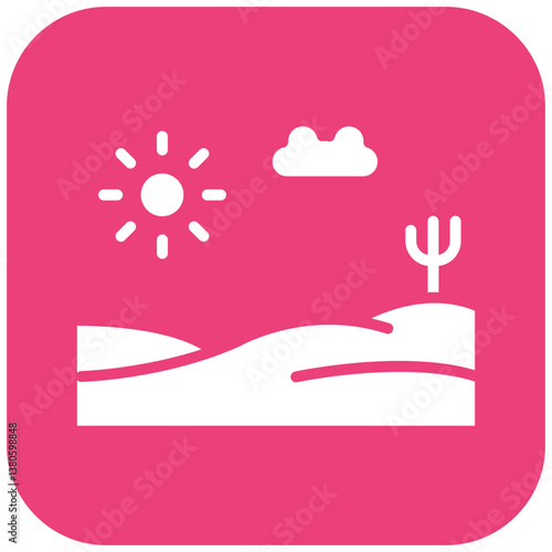 Desert Landscape Icon