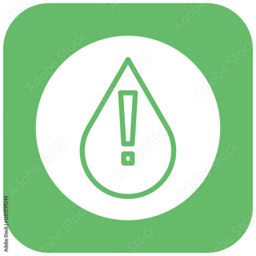 Water Crisis Alert Icon