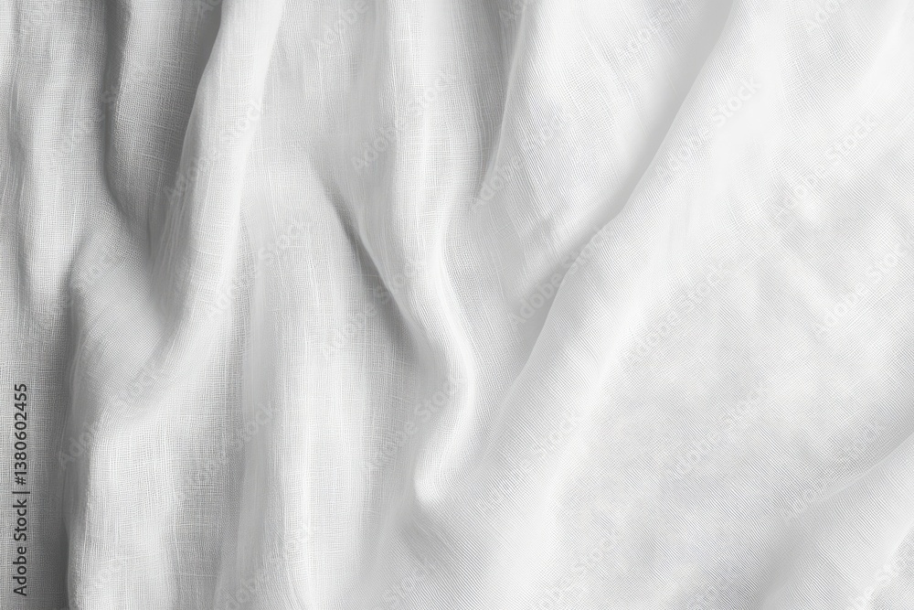 Textured Gray and White Fabric Drape with Subtle Pattern Textured Gray and White Fabric Drape with Subtle Pattern