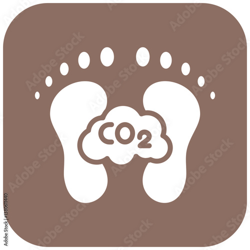 Carbon Footprint Icon