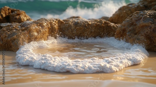 Ocean's Gentle Embrace: A Coastal Serenity