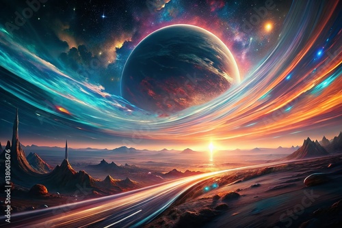 Surreal Sunset in Space: Long Exposure Astrophotography