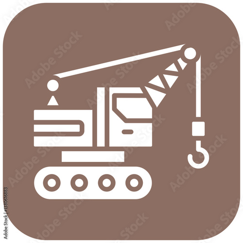 Crawler Crane Icon
