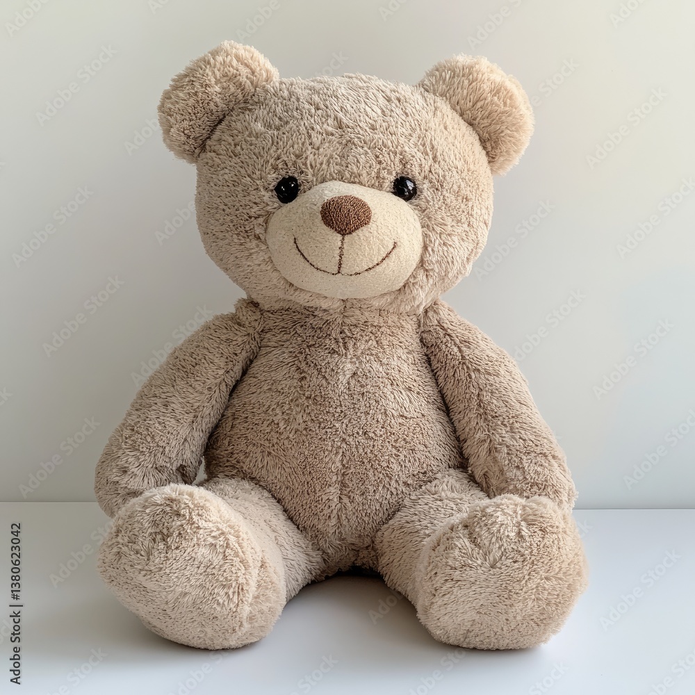 Obraz premium Beige teddy bear plush toy