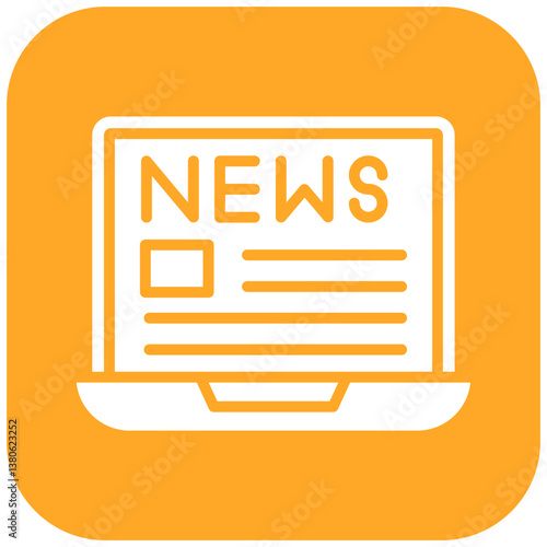 Laptop and News Icon