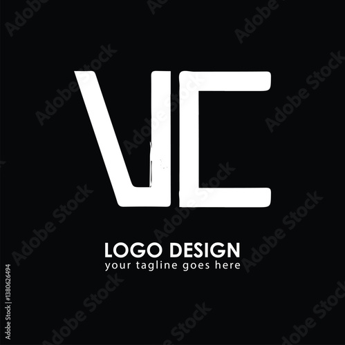VC VC Logo Design, Creative Minimal Letter VC VC Monogram