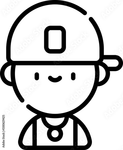 teenager Illustration on a white background.