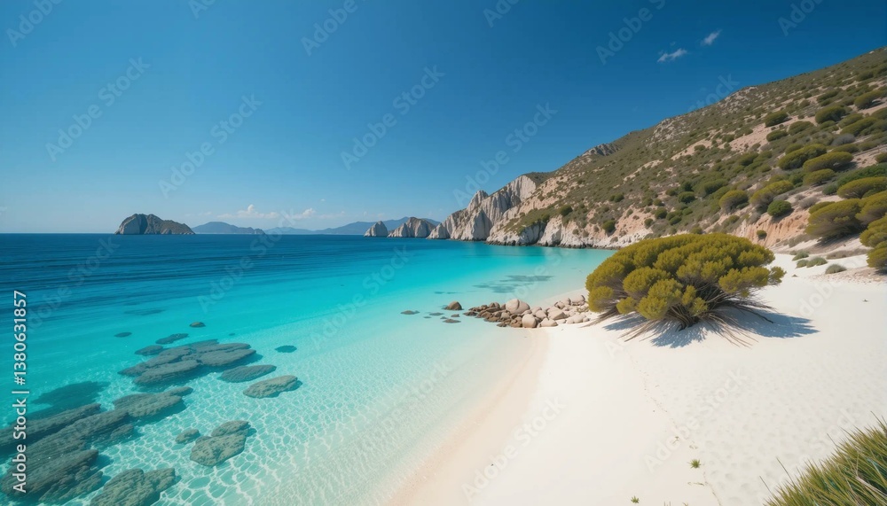 Fototapeta premium Idyllic Coastal Paradise in the Mediterranean sea