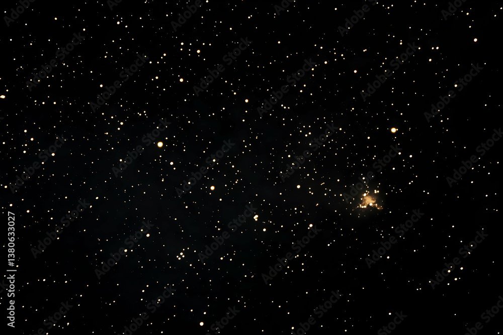 Obraz premium The vast dark sky filled with numerous bright stellar objects