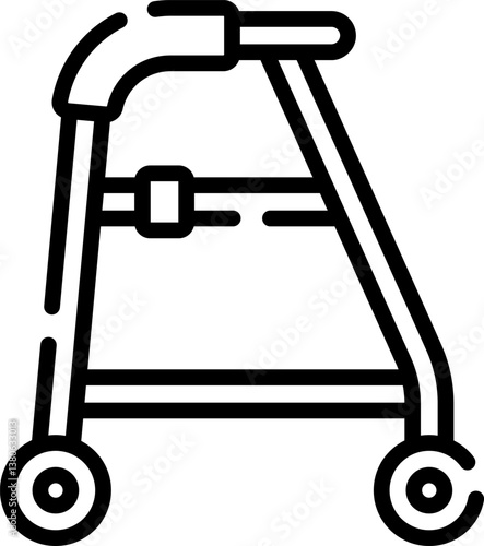 walker Illustration on a white background.