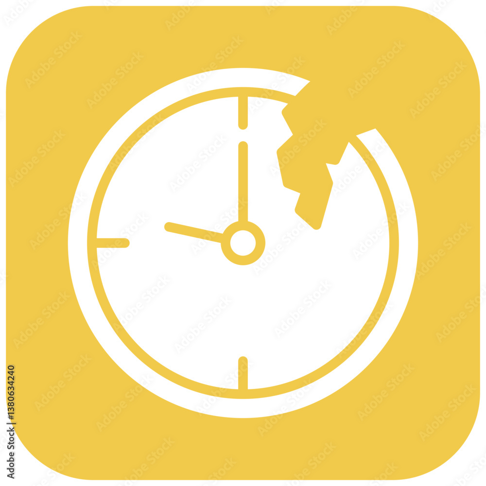 Broken Clock Icon Broken Clock Icon