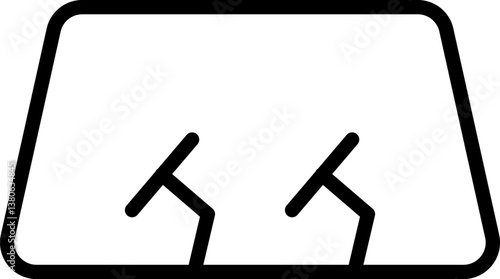 windscreen Illustration on a white background.
