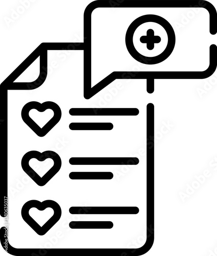 wishlist Illustration on a white background.