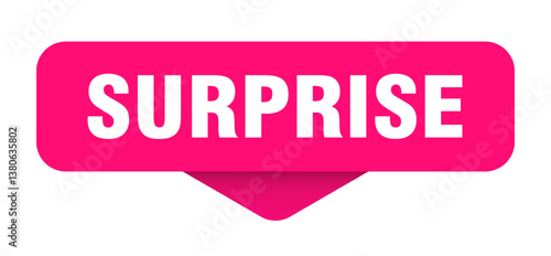 surprise sticker. surprise sign on transparent background