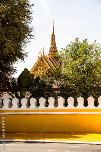 Obraz na płótnie Phnom Penh Royal Palace, Cambodia w salonie