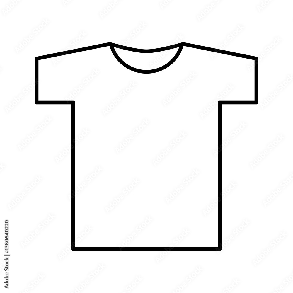 T-Shirt Icon. T-Shirt Vector Icon in line style design. T-Shirt Symbol. Vector illustration. T-Shirt Icon. T-Shirt Vector Icon in line style design. T-Shirt Symbol. Vector illustration.
