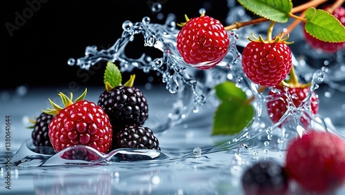 Tayberry with Hybrid Water Effect - Freshness and Elegance