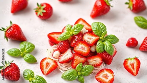 Fresh Spring Salad with Strawberries and Basil